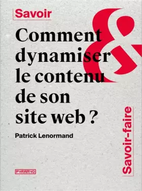 Couverture du produit · Comment dynamiser le contenu de son site web ?