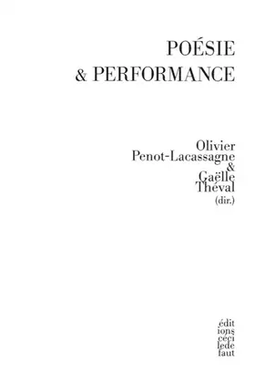 Couverture du produit · Poésie & Performance