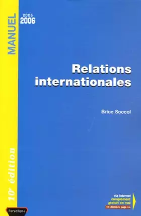 Couverture du produit · Relations internationales : Edition 2005-2006
