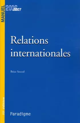 Couverture du produit · Relations internationales: Edition 2006-2007
