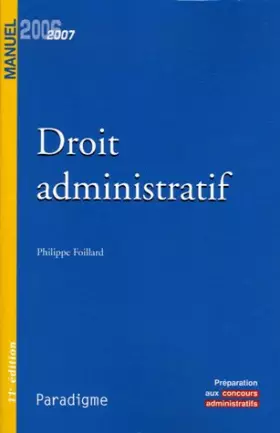 Couverture du produit · Droit administratif : Edition 2006-2007