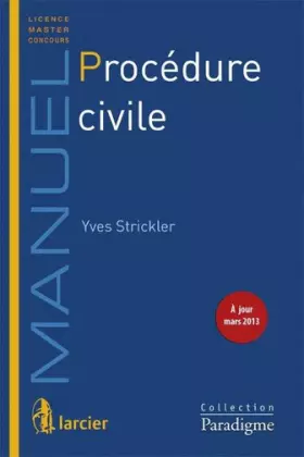 Couverture du produit · Procédure civile
