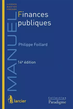 Couverture du produit · Finances publiques