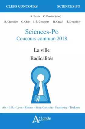 Couverture du produit · Science-Po, Concours commun 2018