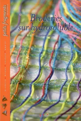 Couverture du produit · Broderies sur hydrosoluble