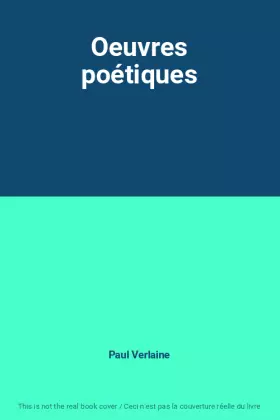 Couverture du produit · Oeuvres poétiques