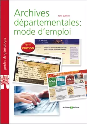 Couverture du produit · Archives départementales : mode d'emploi