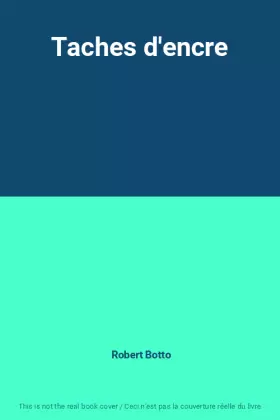 Couverture du produit · Taches d'encre