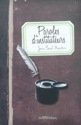 Couverture du produit · Paroles d'instituteurs