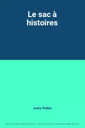 Couverture du produit · Le sac à histoires