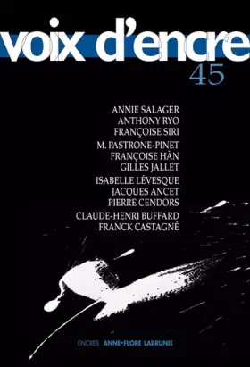 Couverture du produit · revue VOIX D'ENCRE 45