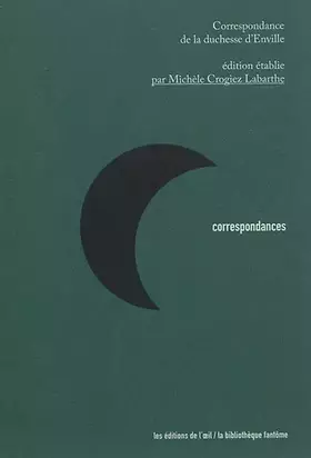 Couverture du produit · Correspondance de la duchesse d'Enville