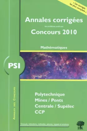 Couverture du produit · PSI Mathématiques 2010