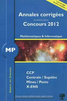 Couverture du produit · Mathématiques et informatique MP