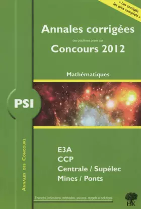Couverture du produit · Mathématiques PSI