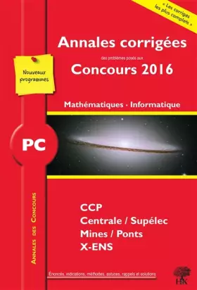 Couverture du produit · PC Mathématiques, Informatique