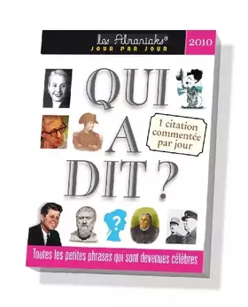 Couverture du produit · Qui a Dit? 2010