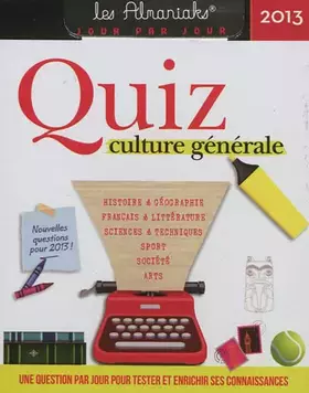 Couverture du produit · Almaniak Quiz culture générale 2013