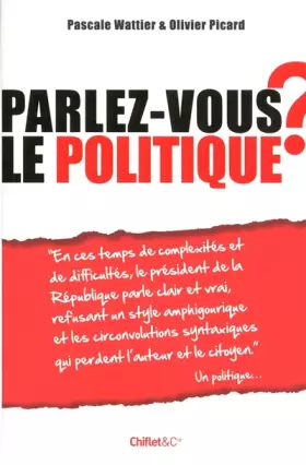 Couverture du produit · Parlez-vous le politique ?
