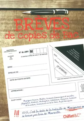 Couverture du produit · Brèves de copies de bac
