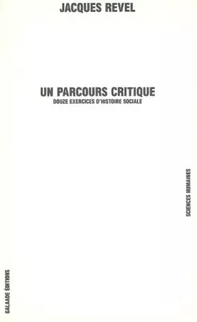 Couverture du produit · Un parcours critique
