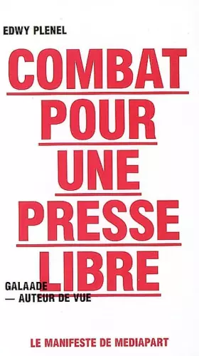Couverture du produit · Combat pour une presse libre