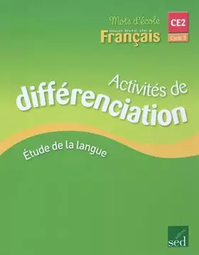 Couverture du produit · Français CE2 Cycle 3: Activité de différenciation