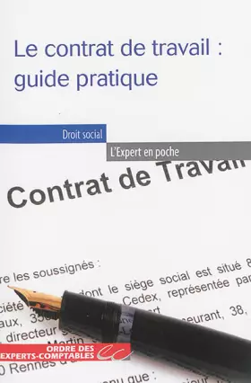 Couverture du produit · Le contrat de travail : guide pratique