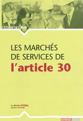 Couverture du produit · Les Marches de Services de l'Article 30