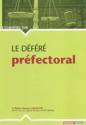 Couverture du produit · Le déféré préfectoral