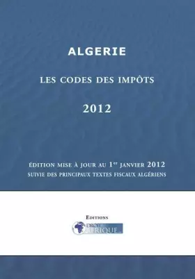 Couverture du produit · Algérie - Les codes des Impôts 2012