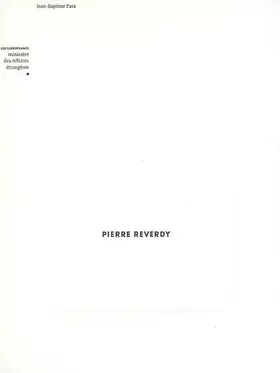 Couverture du produit · Pierre Reverdy