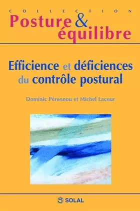 Couverture du produit · Efficience et déficiences du contrôle postural