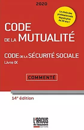 Couverture du produit · Code De La Mutualite 2020 14Eme Edition