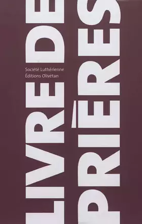 Couverture du produit · Livre de prières