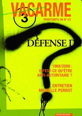Couverture du produit · Vacarme - N°43: Printemps 08