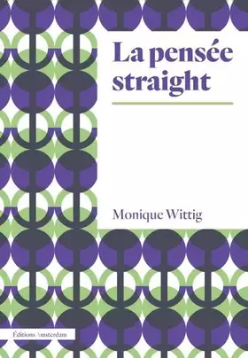 Couverture du produit · La Pensee straight