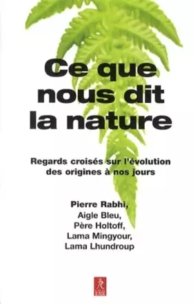 Couverture du produit · Ce que nous dit la nature