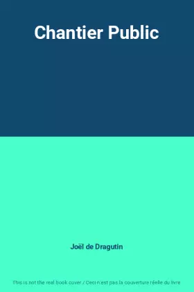 Couverture du produit · Chantier Public