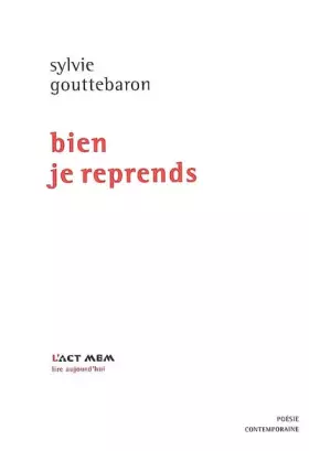 Couverture du produit · Bien je reprends