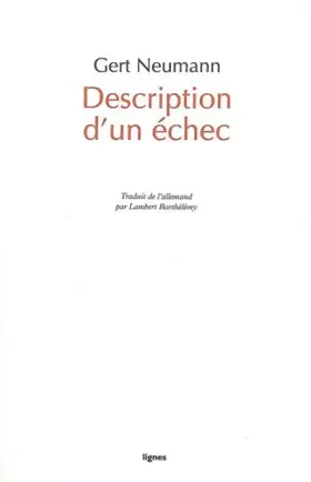 Couverture du produit · Description d'un échec