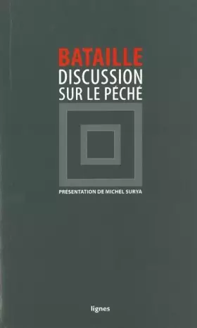 Couverture du produit · Discussion sur le péché