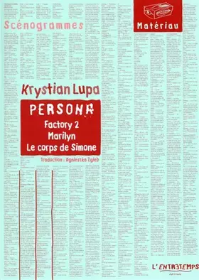 Couverture du produit · Persona: Factory 2 : Marilyn : Le corps de Simone