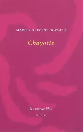 Couverture du produit · Chayotte