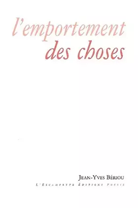Couverture du produit · L' Emportement des choses