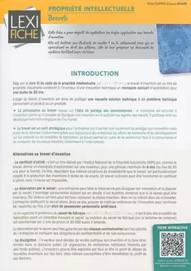 Couverture du produit · Propriété intellectuelle