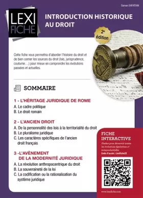 Couverture du produit · Introduction historique au droit: 2e édition