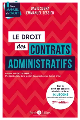 Couverture du produit · Le Droit des contrats administratifs