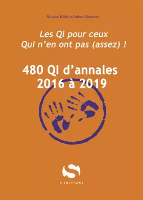 Couverture du produit · 480 QI d'annales 2016 à 2019