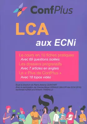 Couverture du produit · LCA aux ECNI